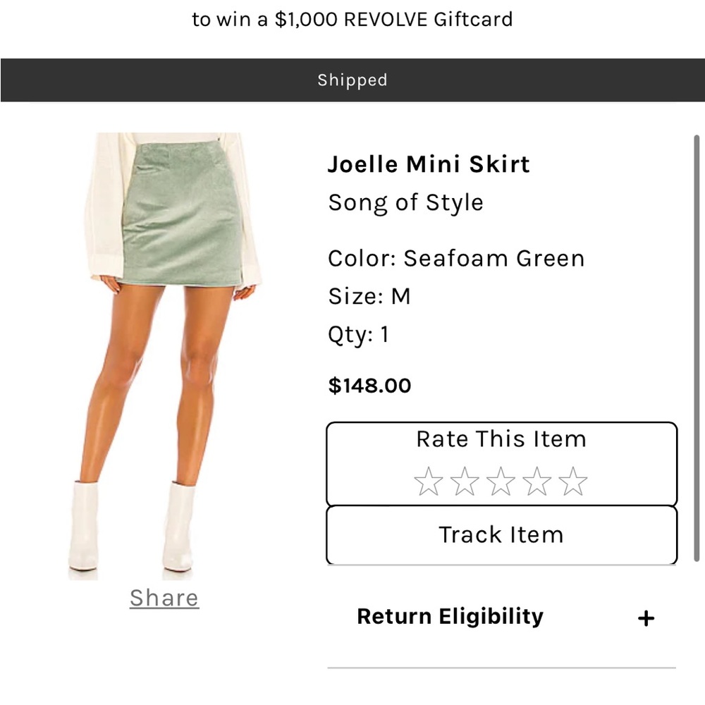 Song of style Joelle mini skirt